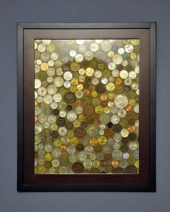 Frame Your Coin Collection for Global Wall Texture