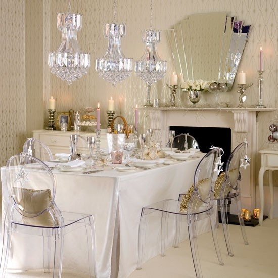Cluster Three Crystal Chandeliers for Sparkle