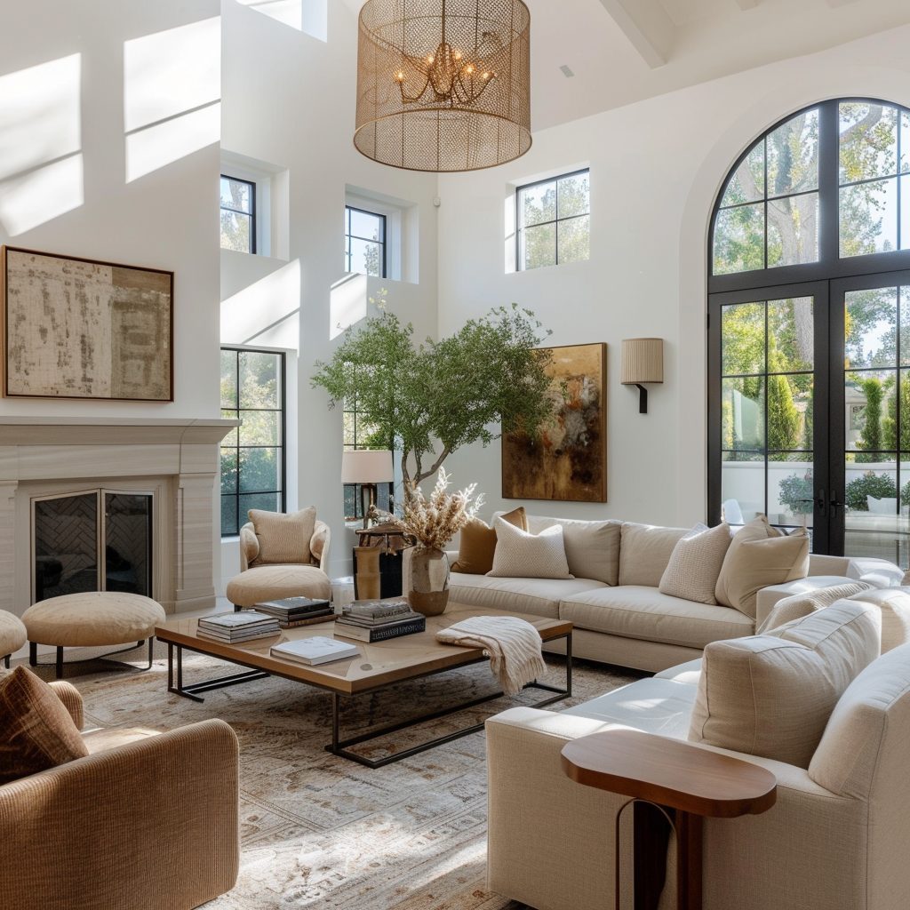 Anchor Your Space with a Large Square Coffee Table