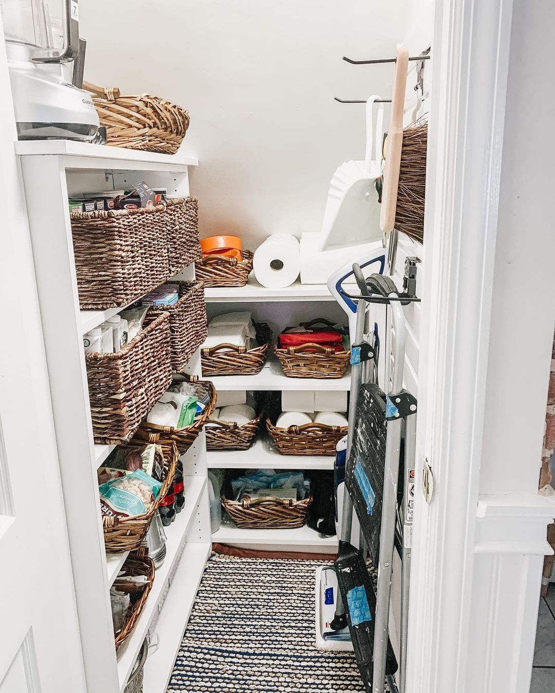 Contain Cleaning Supplies in Woven Baskets