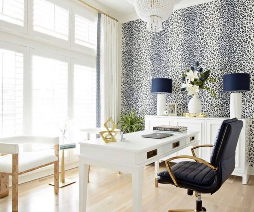 Bold Leopard Print Wallpaper Adds Patterned Drama