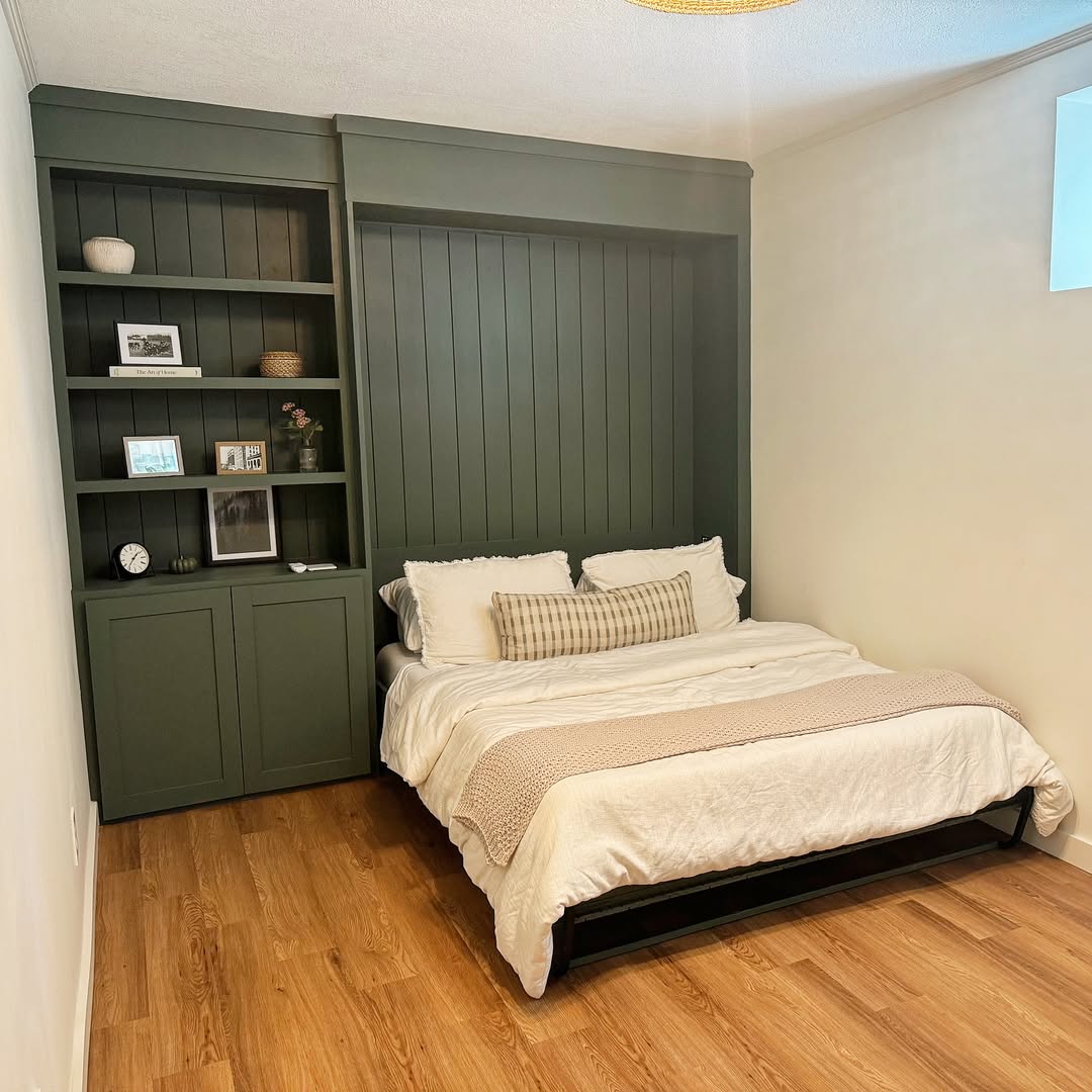 Maximize Storage With Built-in Green Shelving