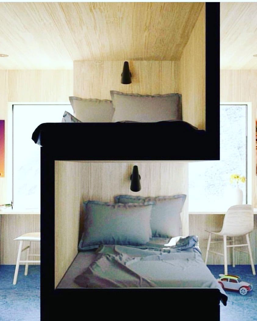 Built-in Bunk Beds for Maximum Floor Space
