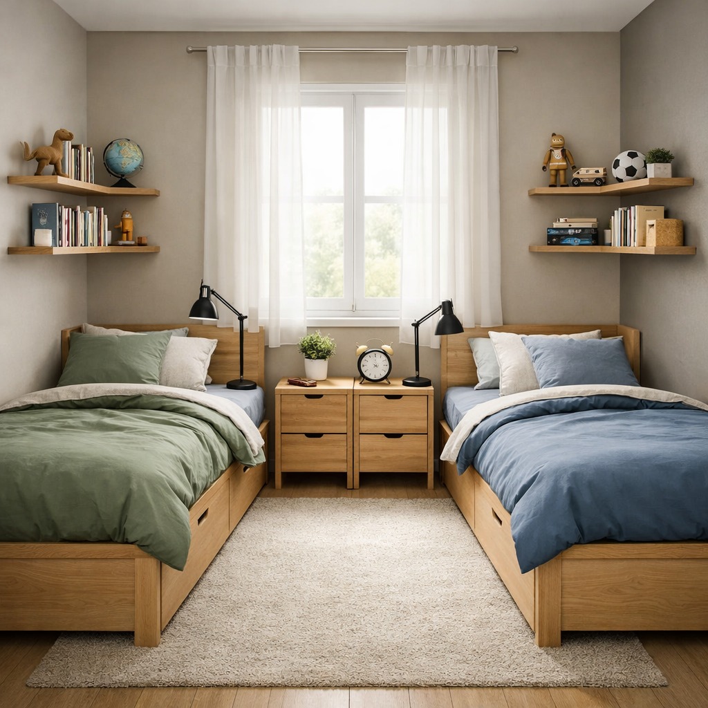 Wooden Nightstands With Dual Drawers Keep Essentials Tucked Away
