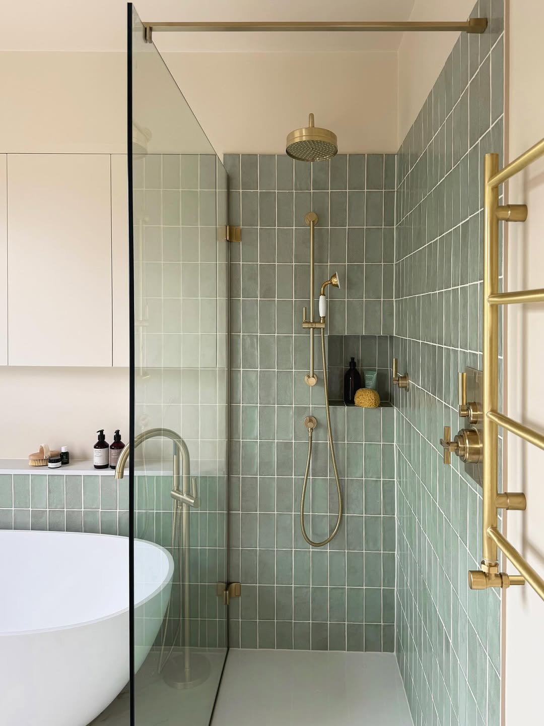 Recessed Shower Niche Holds Bath Essentials