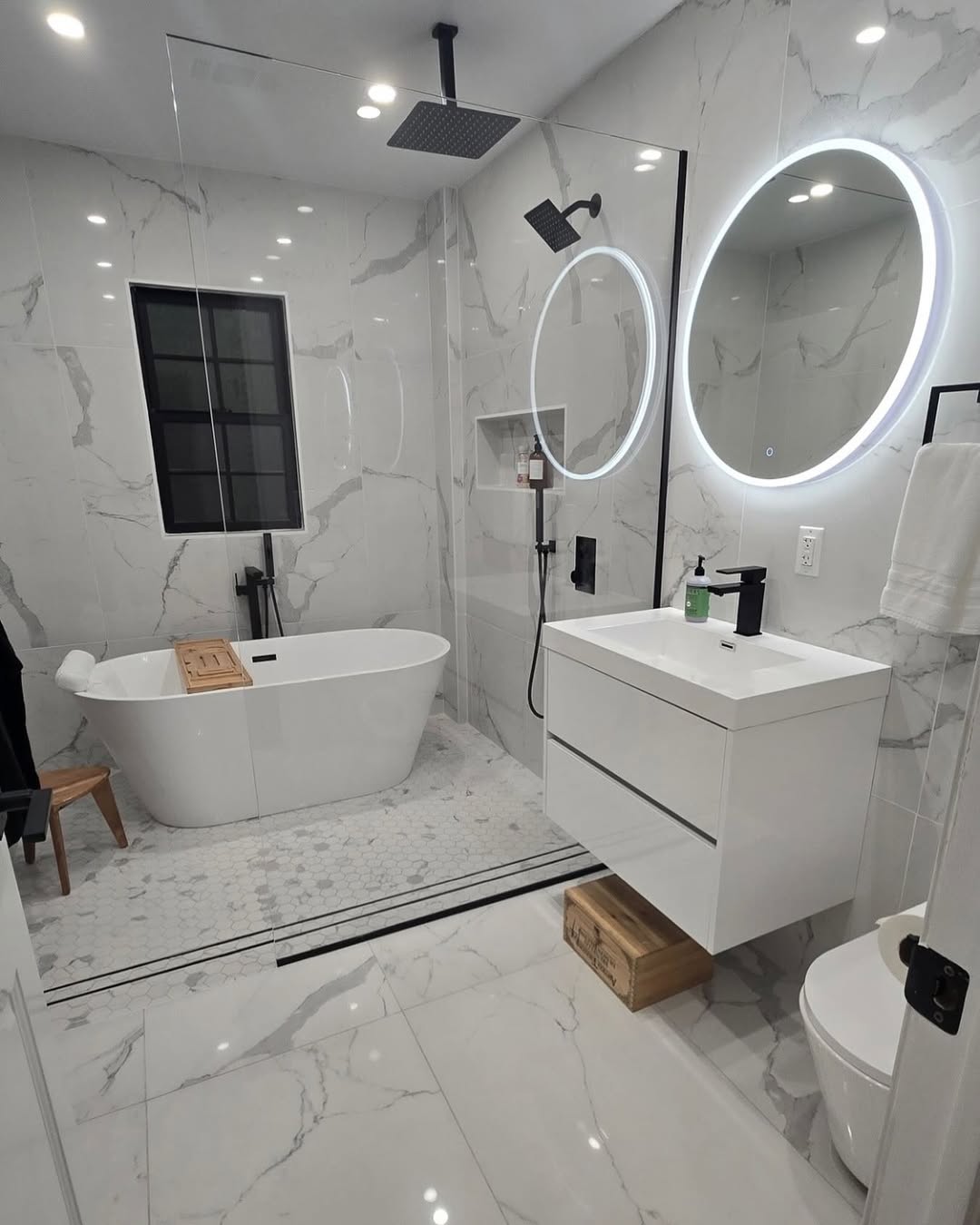 Floating Vanity with Recessed Drawer Pulls