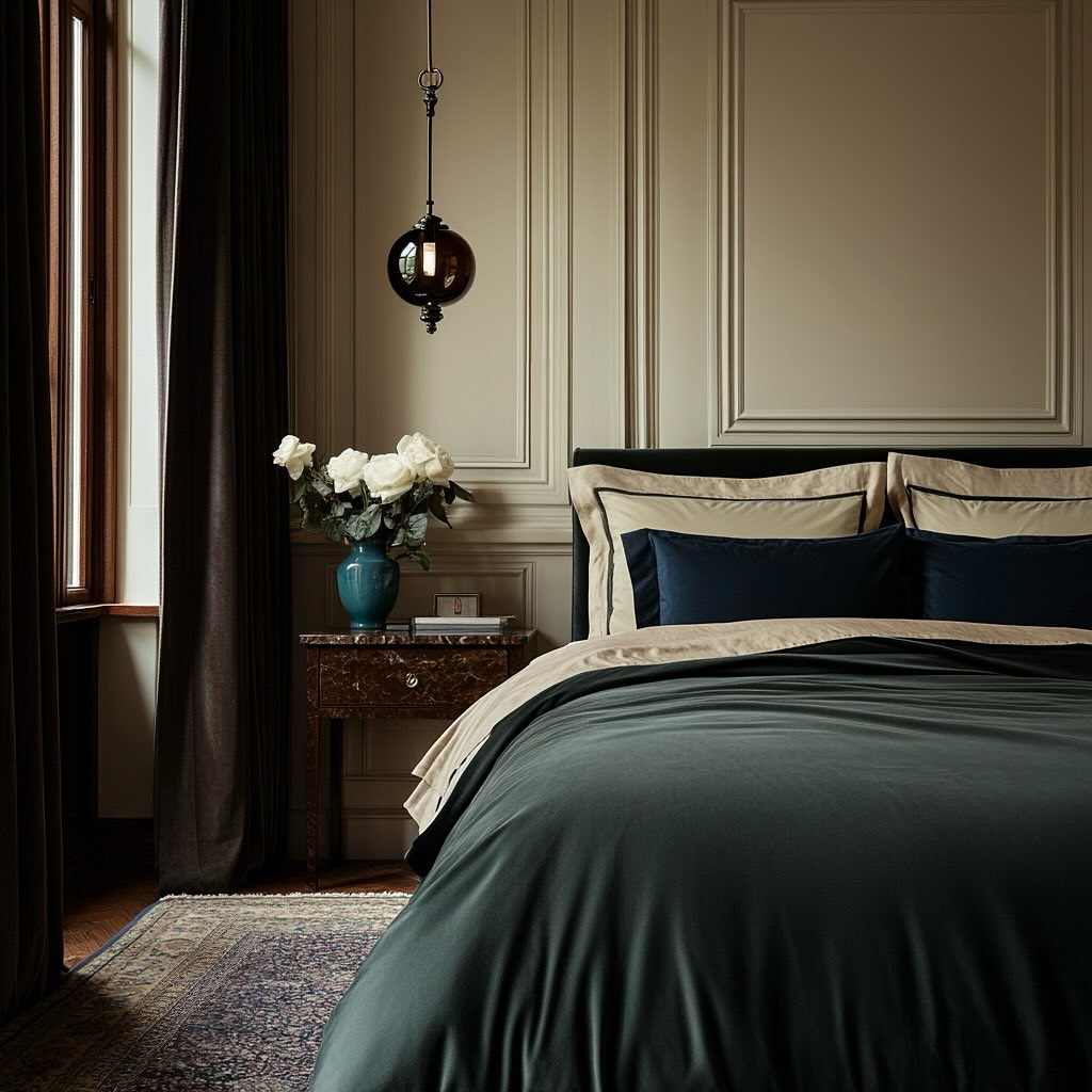 Dark Teal Duvet for Deep Color