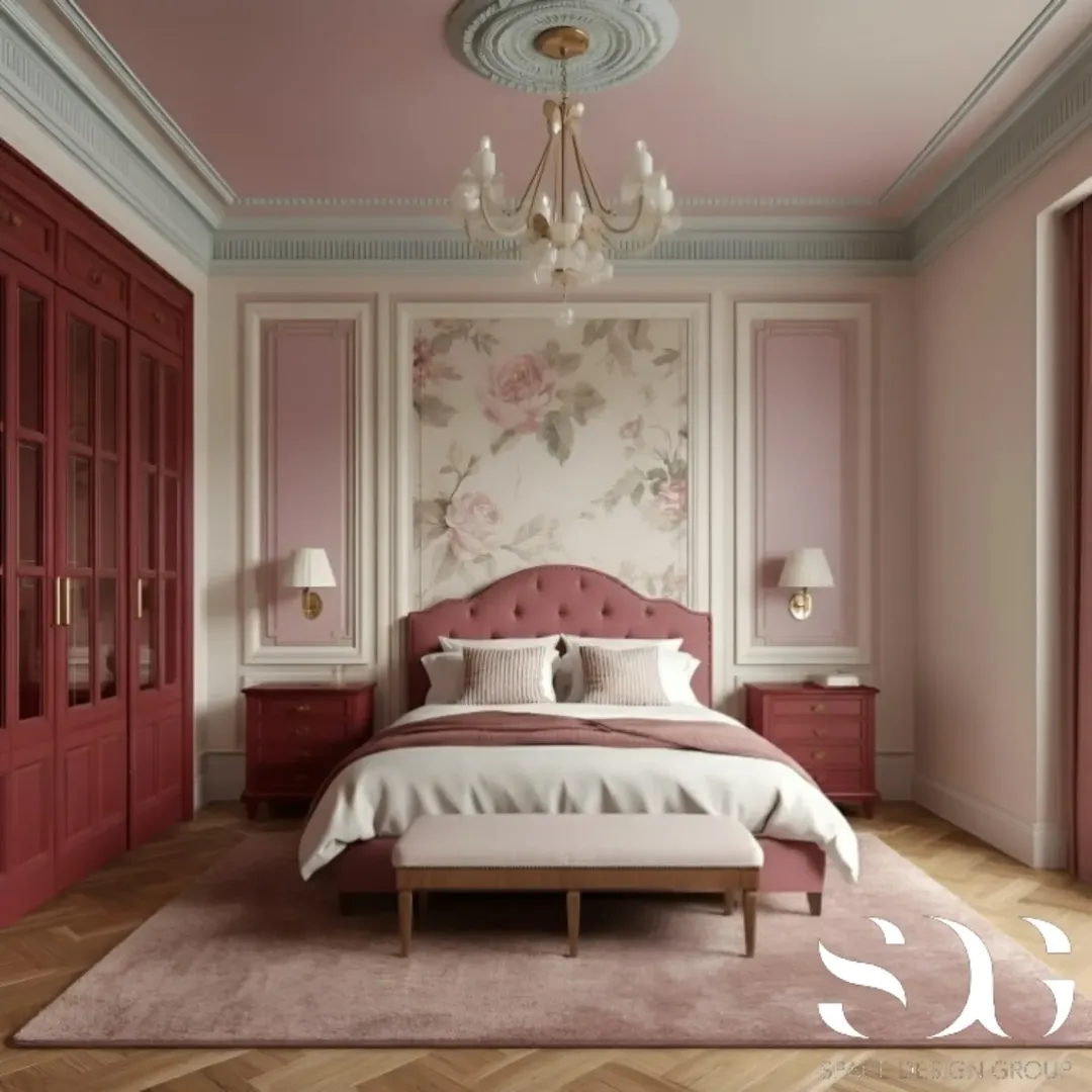 Frame Floral Wallpaper as Artwork Above the Bed