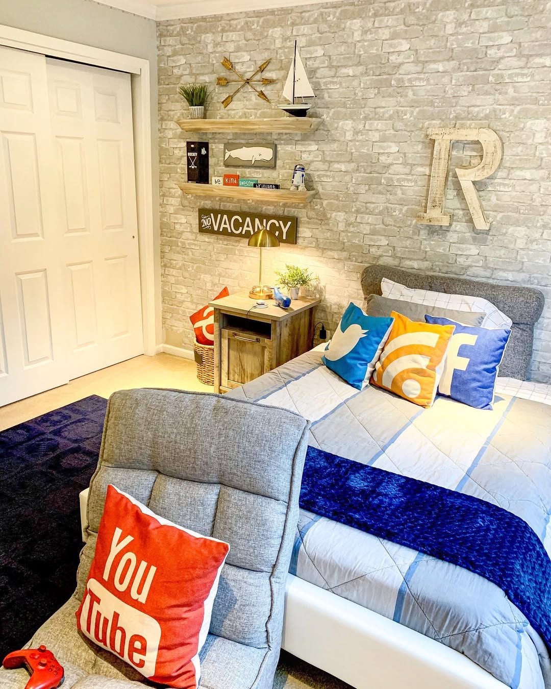 Floating Shelves Display Themed Decor and Signs