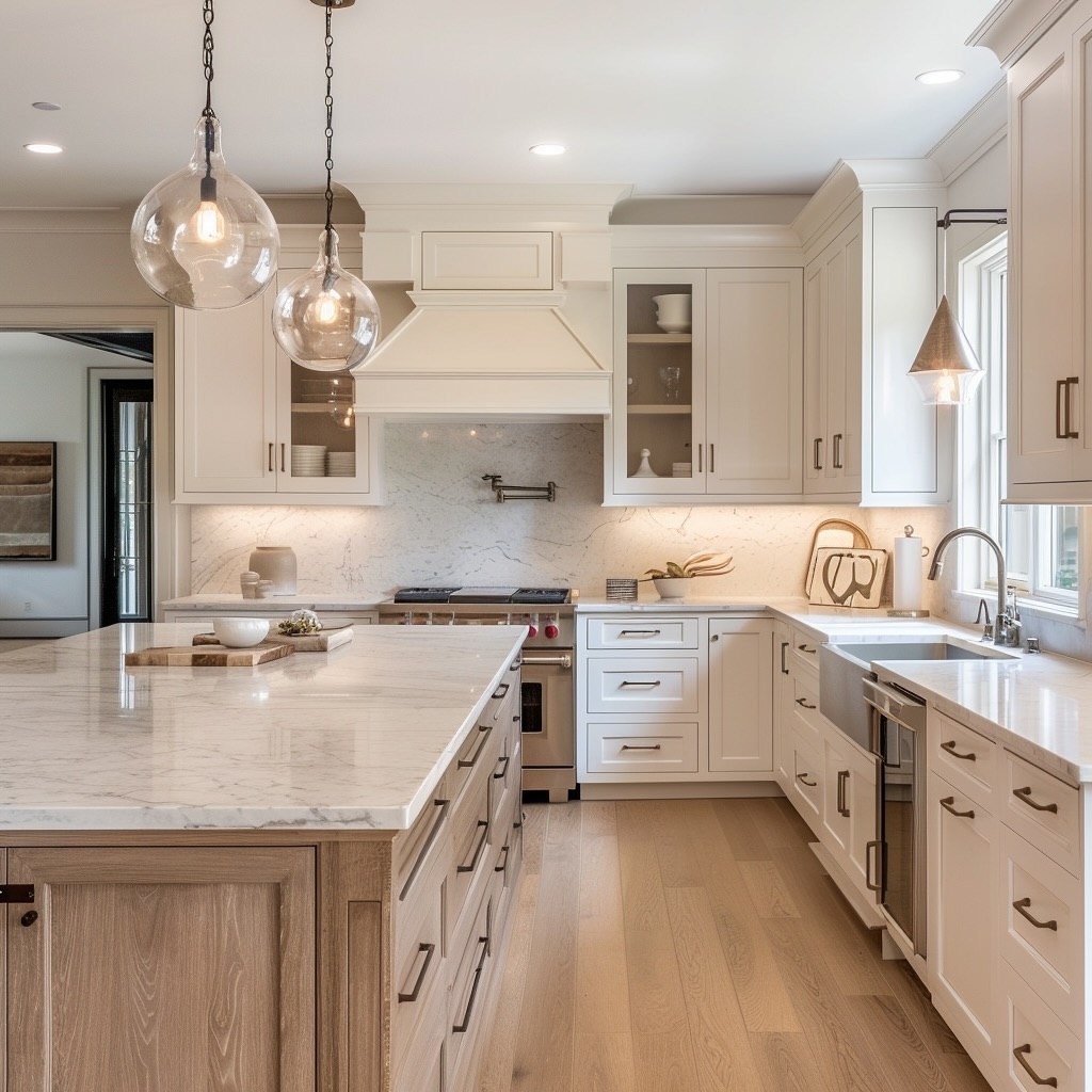 Clear Pendant Lights to Draw the Eye Upward