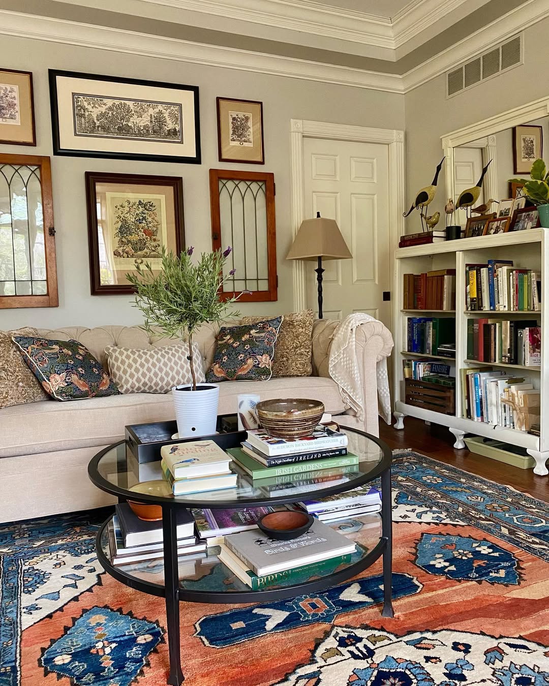 Maximize Display Space on a Layered Glass Coffee Table