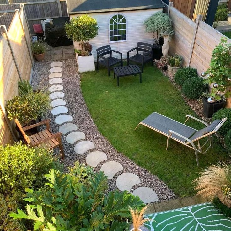 Guide the Eye with a Curved Stone Path