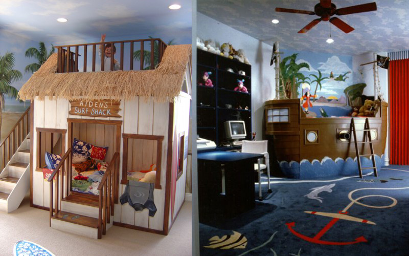 Aiden's Surf Shack Play House With Thatched Roof