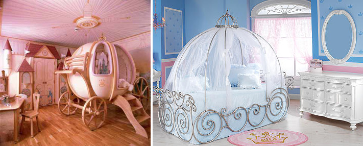 Carriage Beds With Tulle Canopies Create a Fairytale Atmosphere