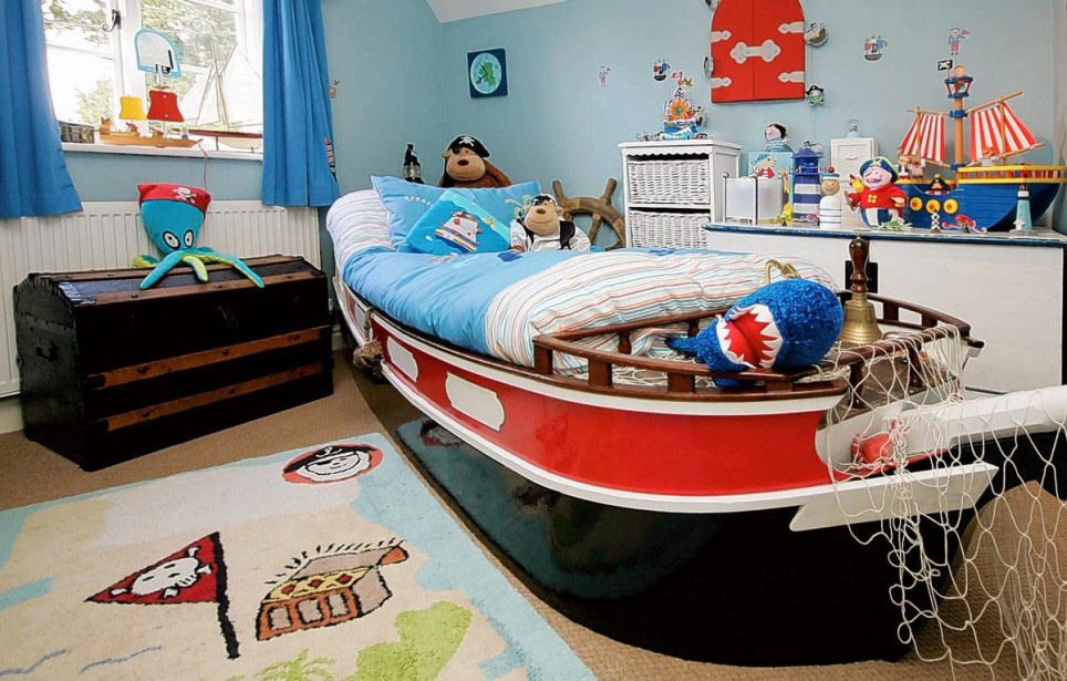 Large Pirate Chest Doubles as Toy Storage