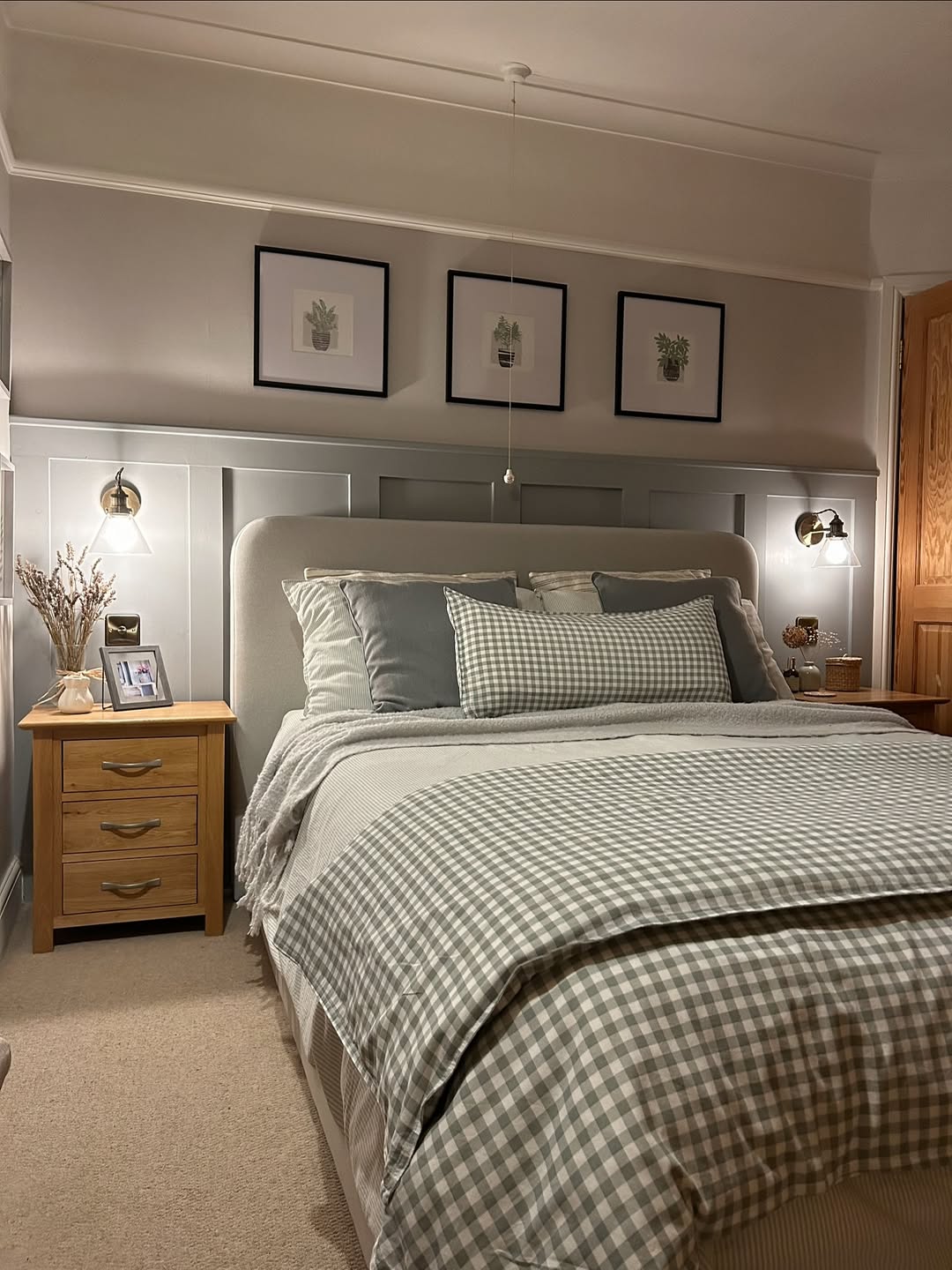Botanical Prints Add a Natural Touch Above the Bed