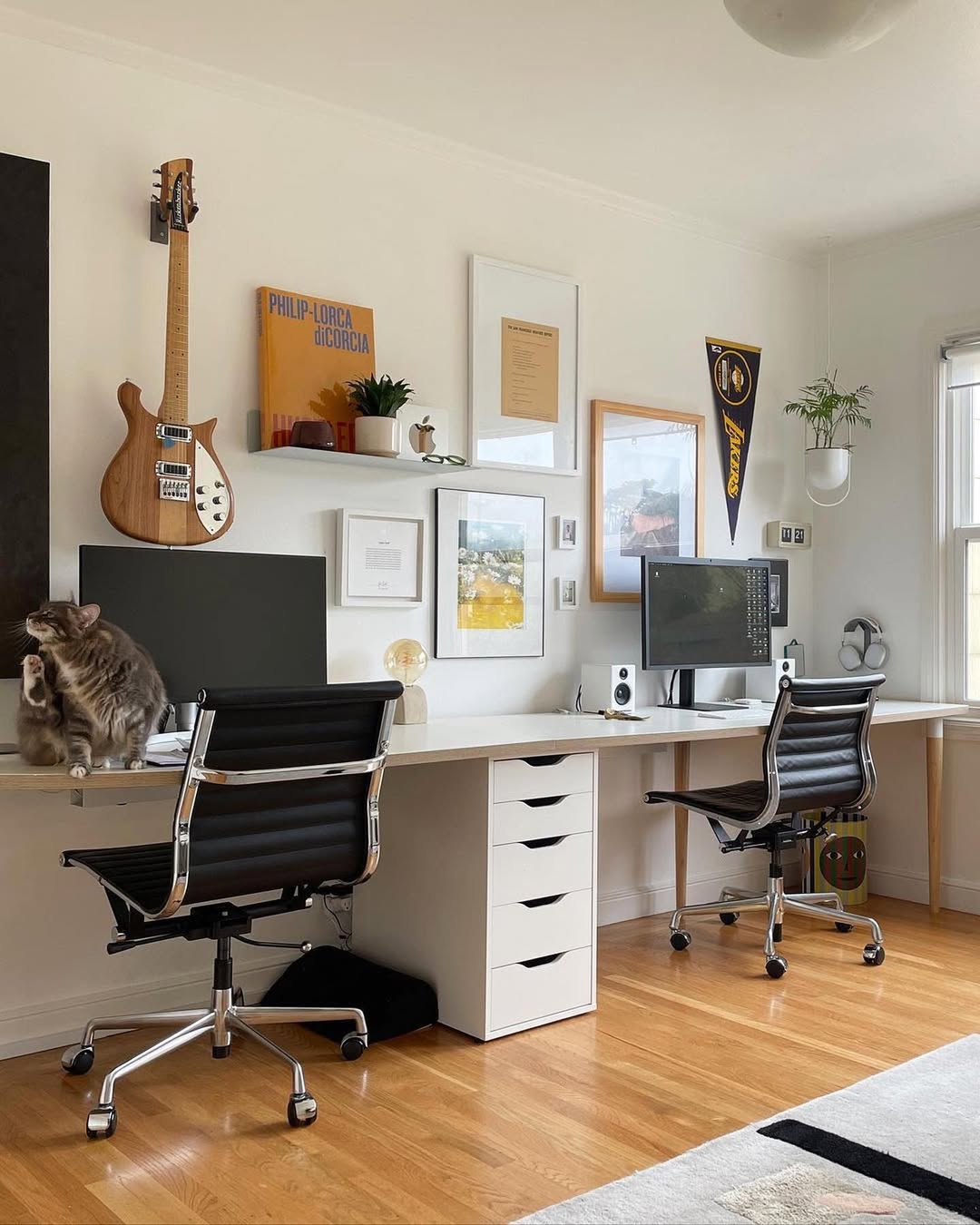 Wall-Mounted Guitar Adds Personal Flair Above Your Desk