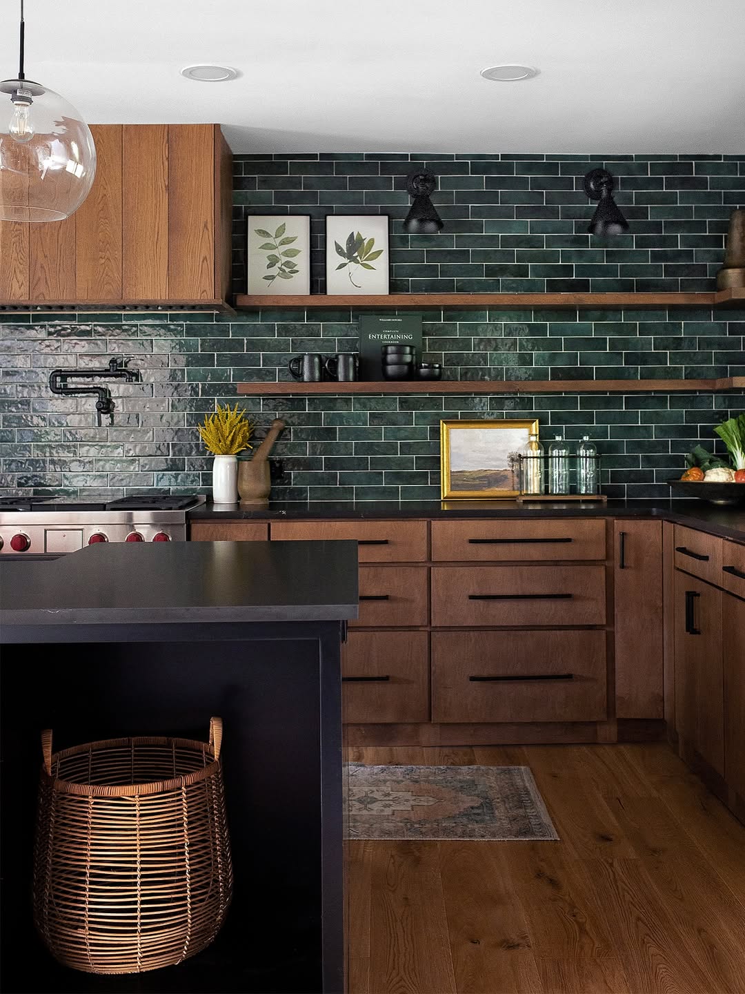 Wooden Shelves to Layer Kitchen Decor