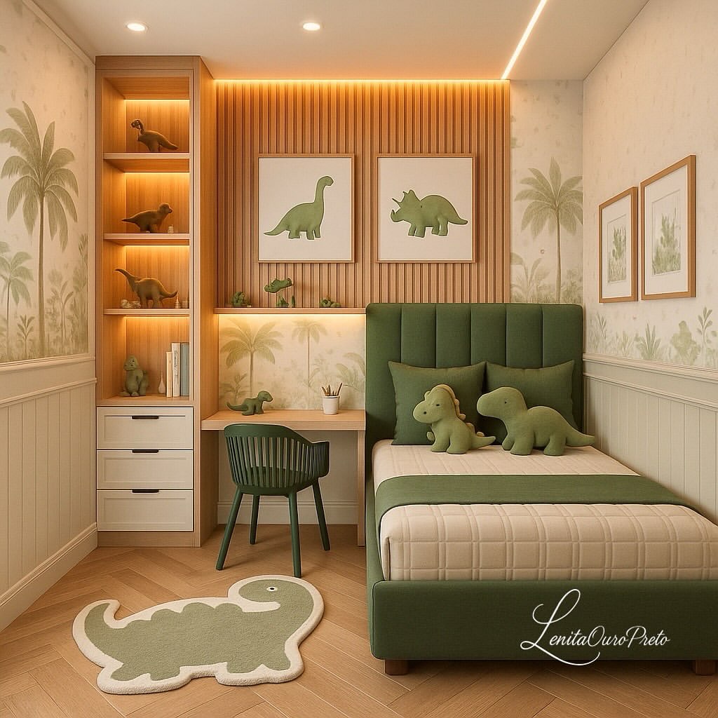 Dinosaur-Shaped Rug Adds Playful Whimsy