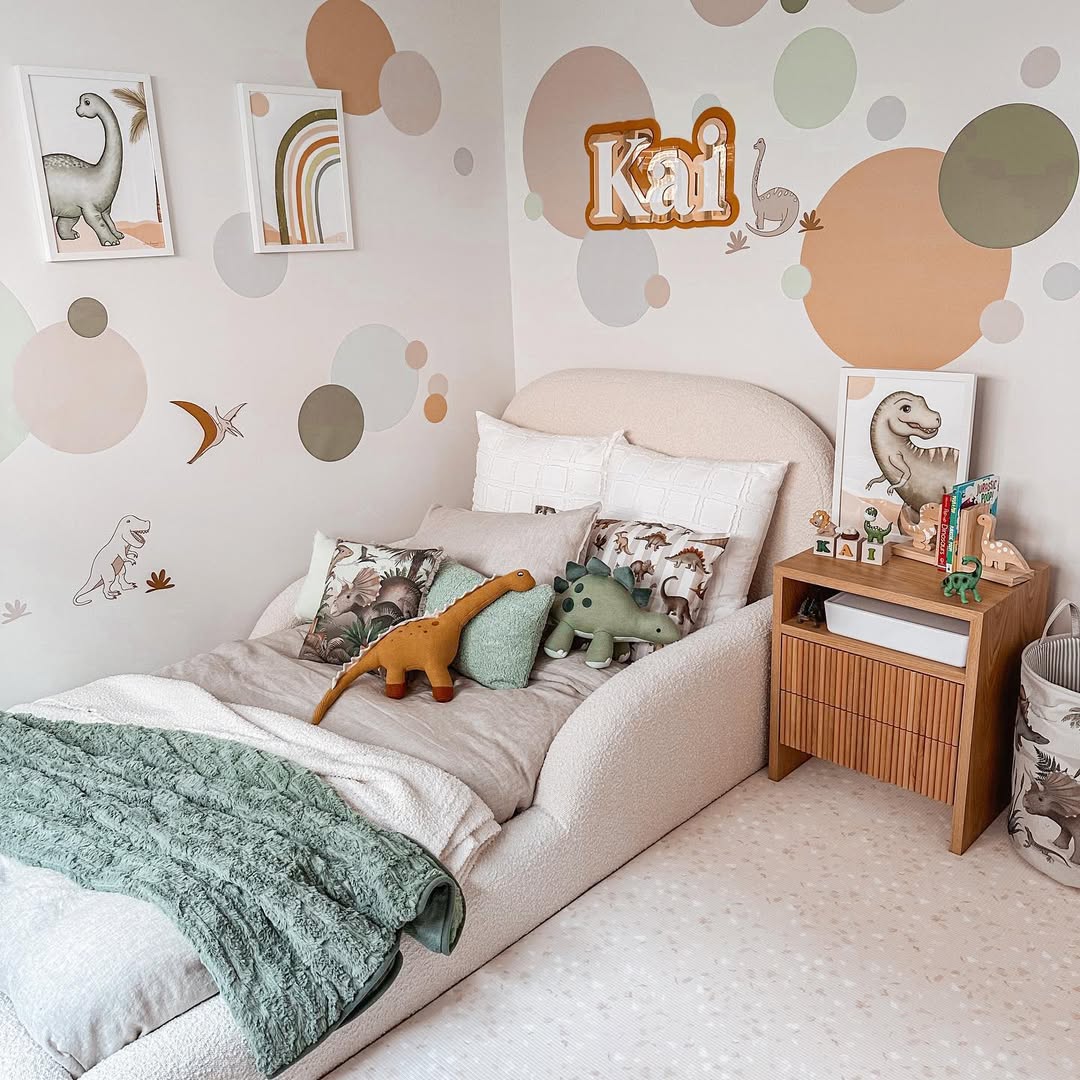 Dinosaur Wall Decals Add Prehistoric Fun to Neutral Walls