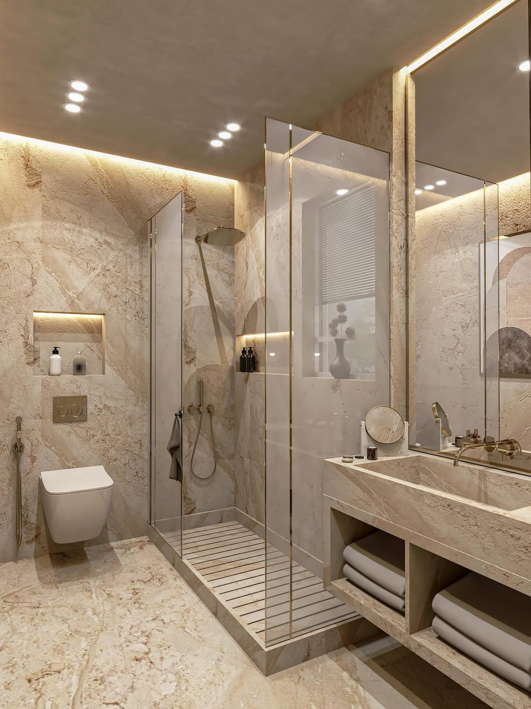 Light Up Recessed Shower Niches for Easy Access