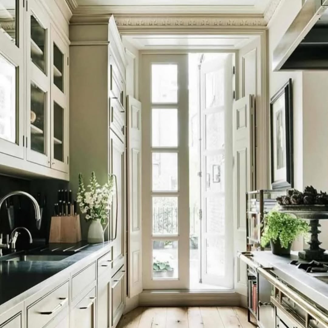 Glass Door Cabinets That Frame Your Kitchen View