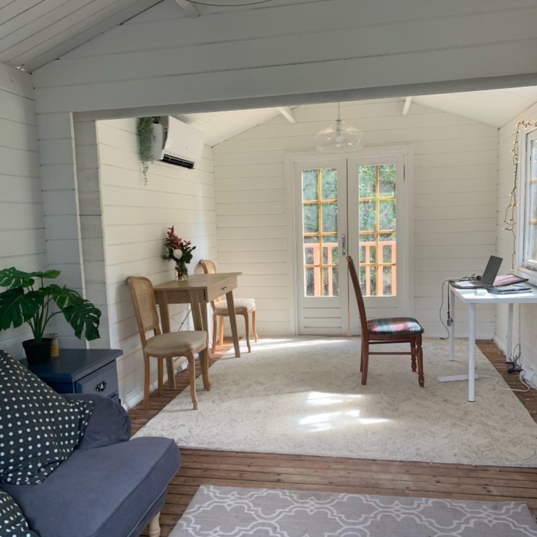 Define Zones with Light-Colored Rugs