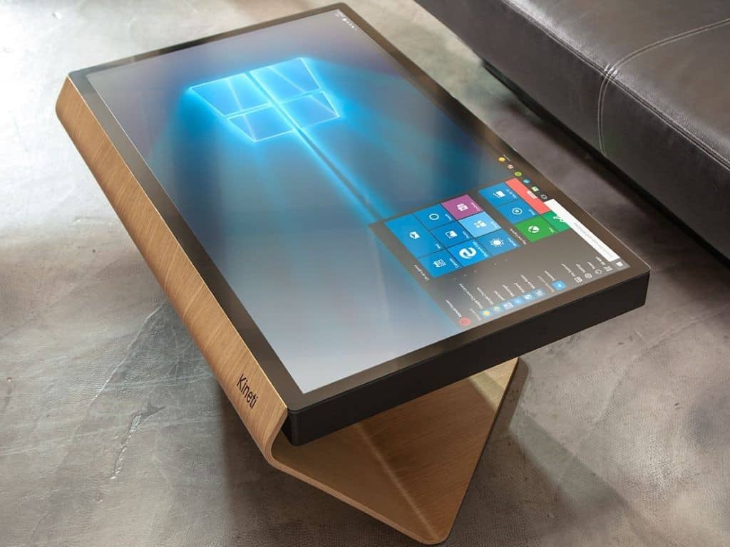 Interactive Coffee Table With Integrated Touchscreen Display