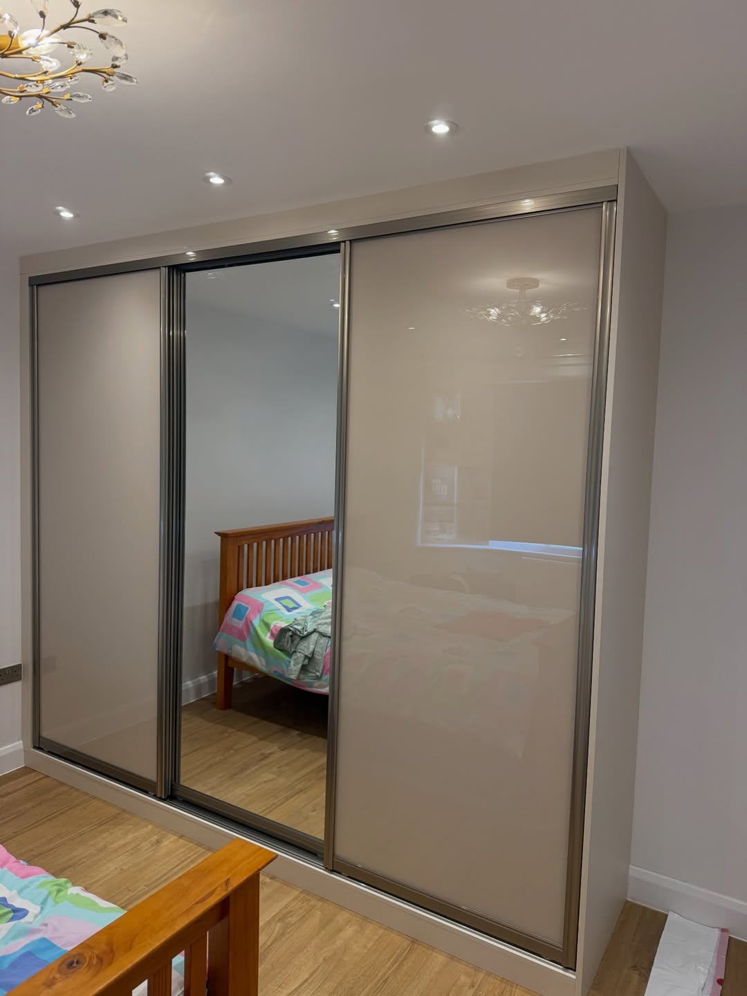 Frosted and Mirrored Sliding Wardrobe Panels