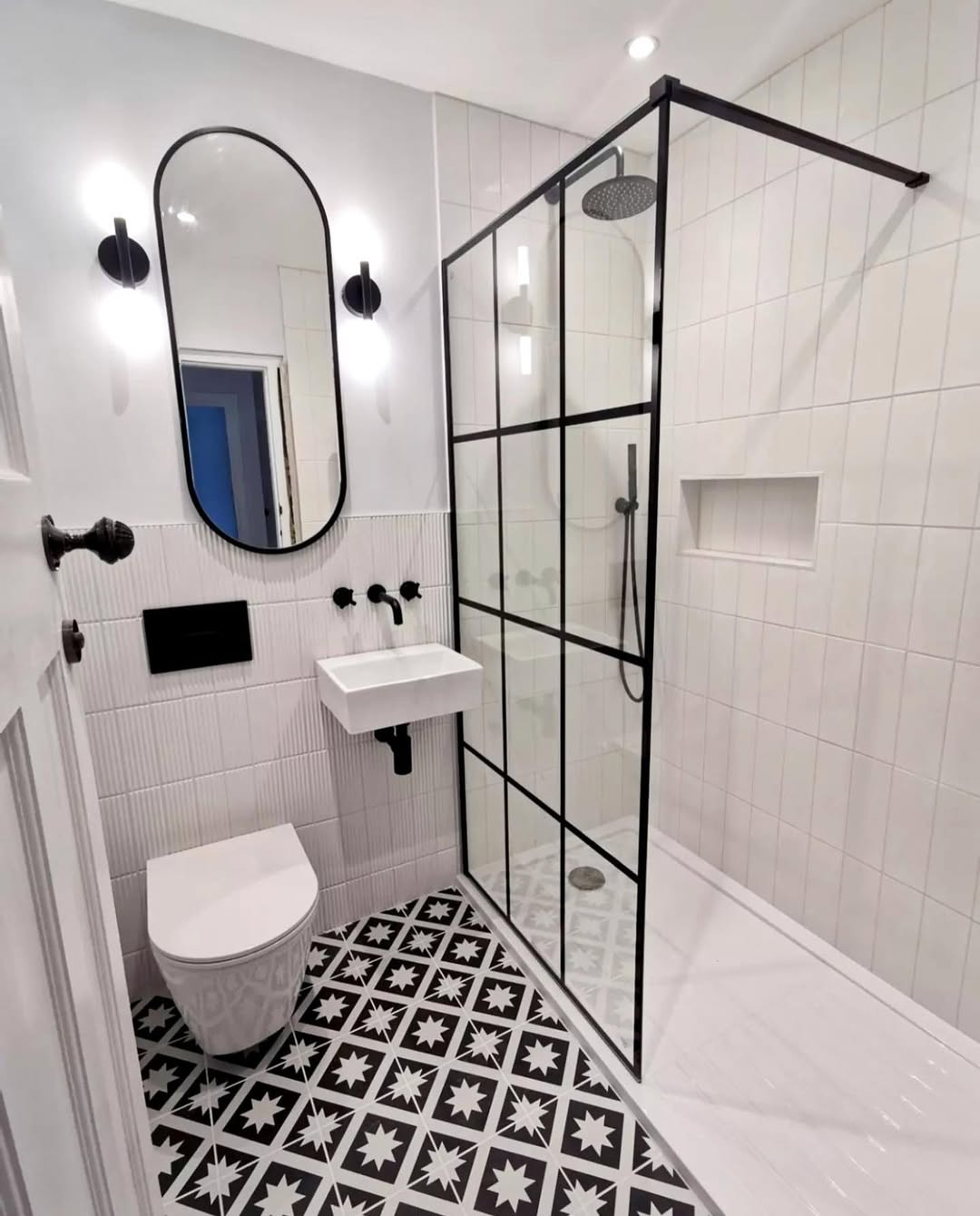 Monochromatic Starburst Tiles Add Bold Graphic Appeal