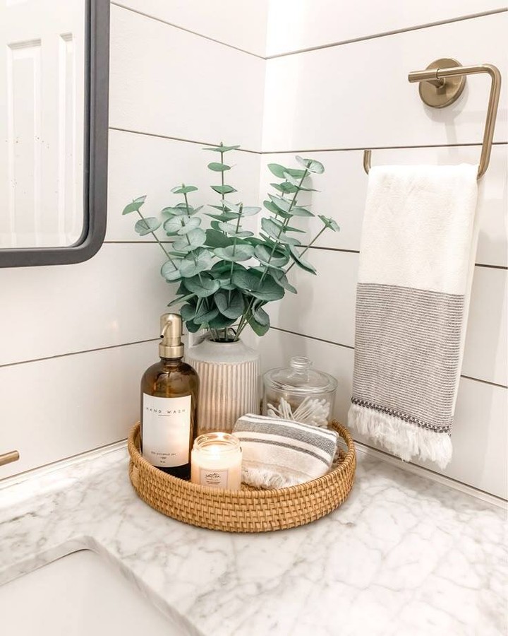 Contain Daily Items with a Round Woven Tray