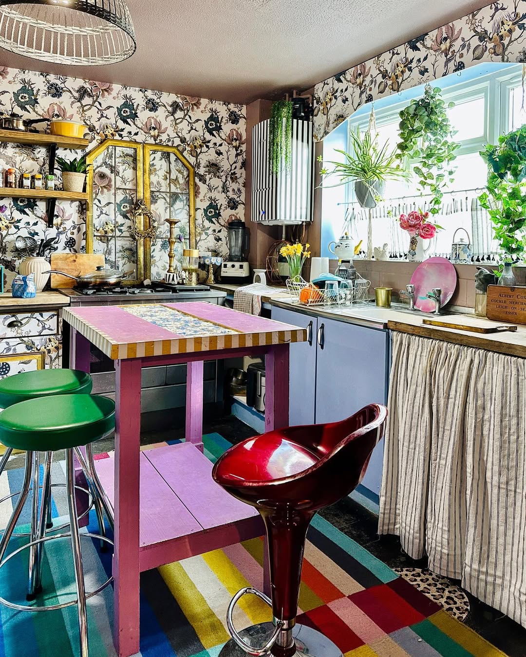 Bold Striped Runner Adds a Playful Foundation