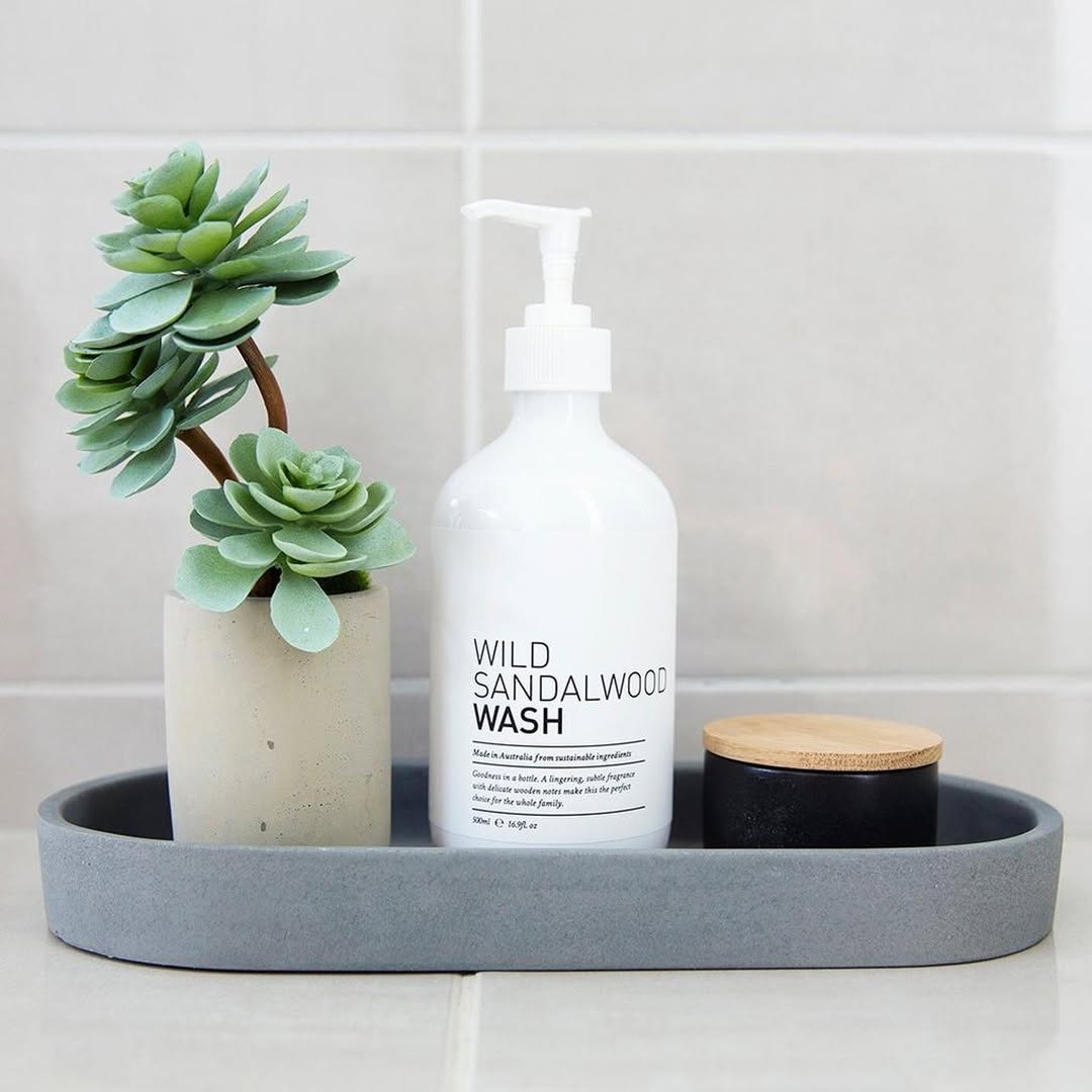 Contain Countertop Clutter with an Oval Tray