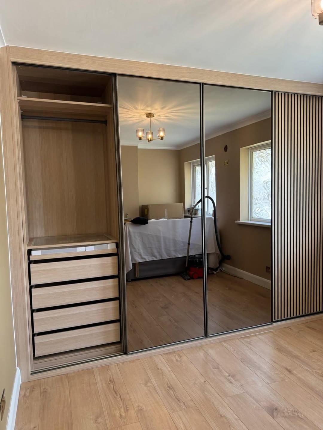 Mirrored Sliding Doors to Expand Your Space
