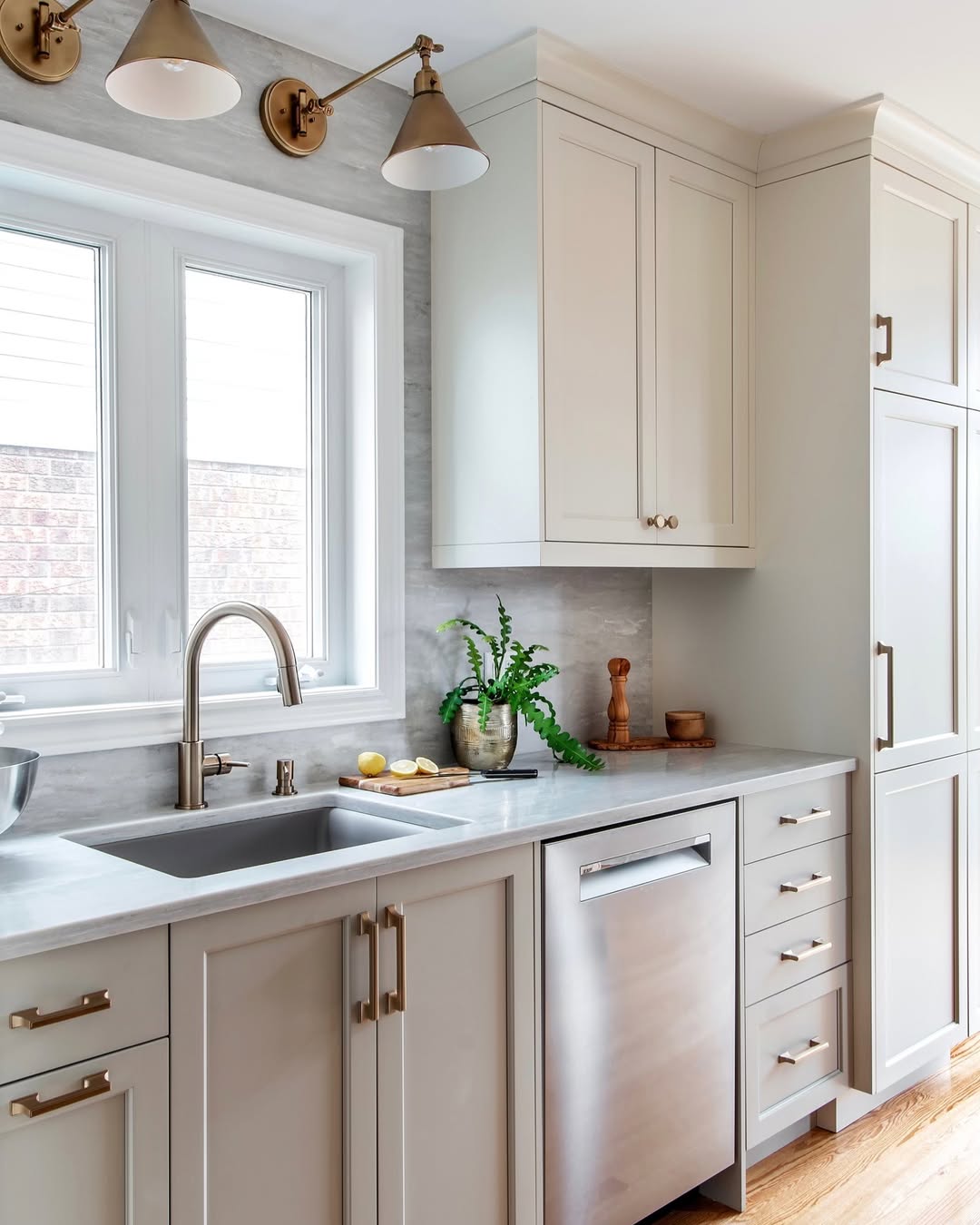 Adjustable Brass Sconces Brighten Your Workspace