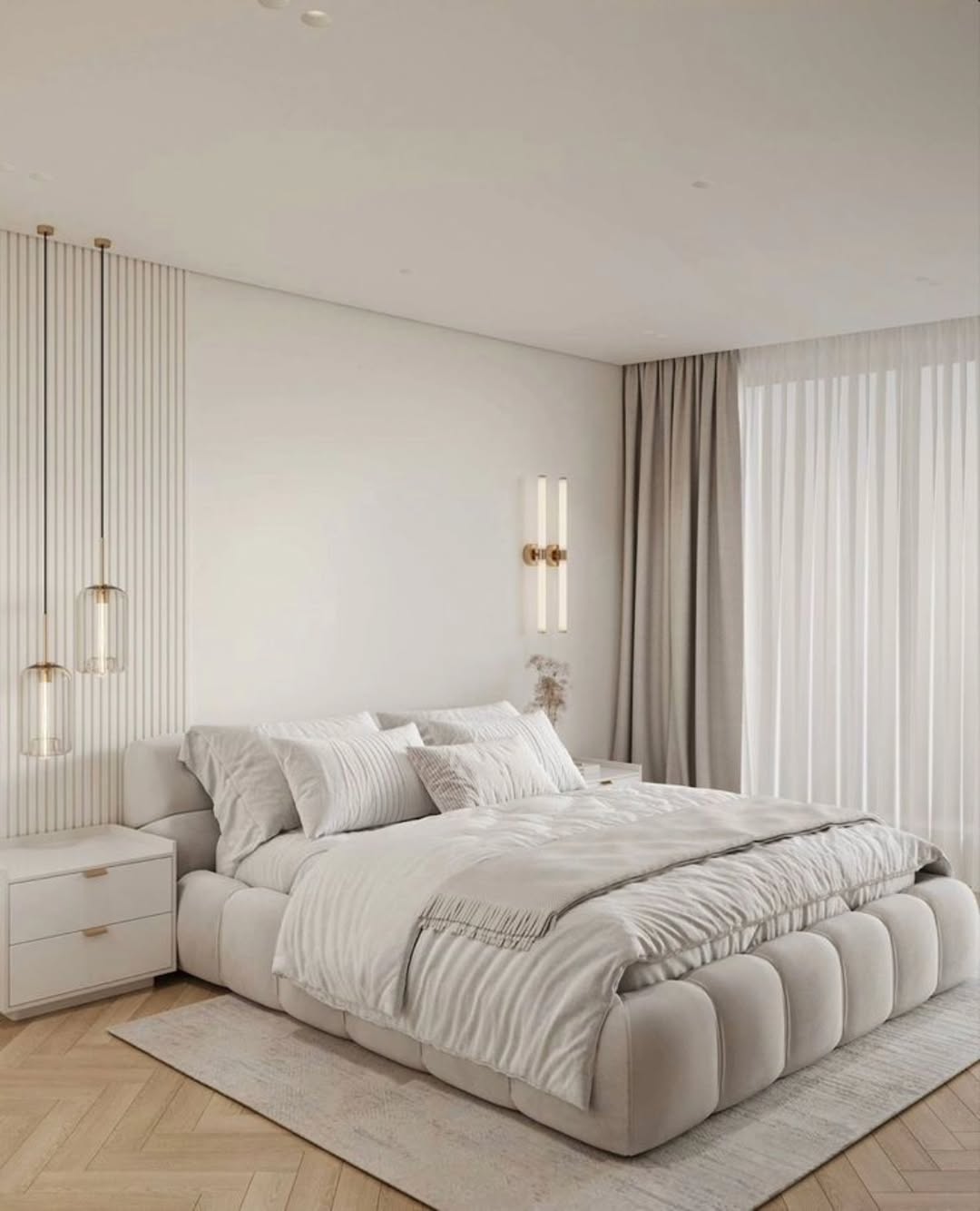 Glass Pendant Lights Add Delicate Vertical Accents
