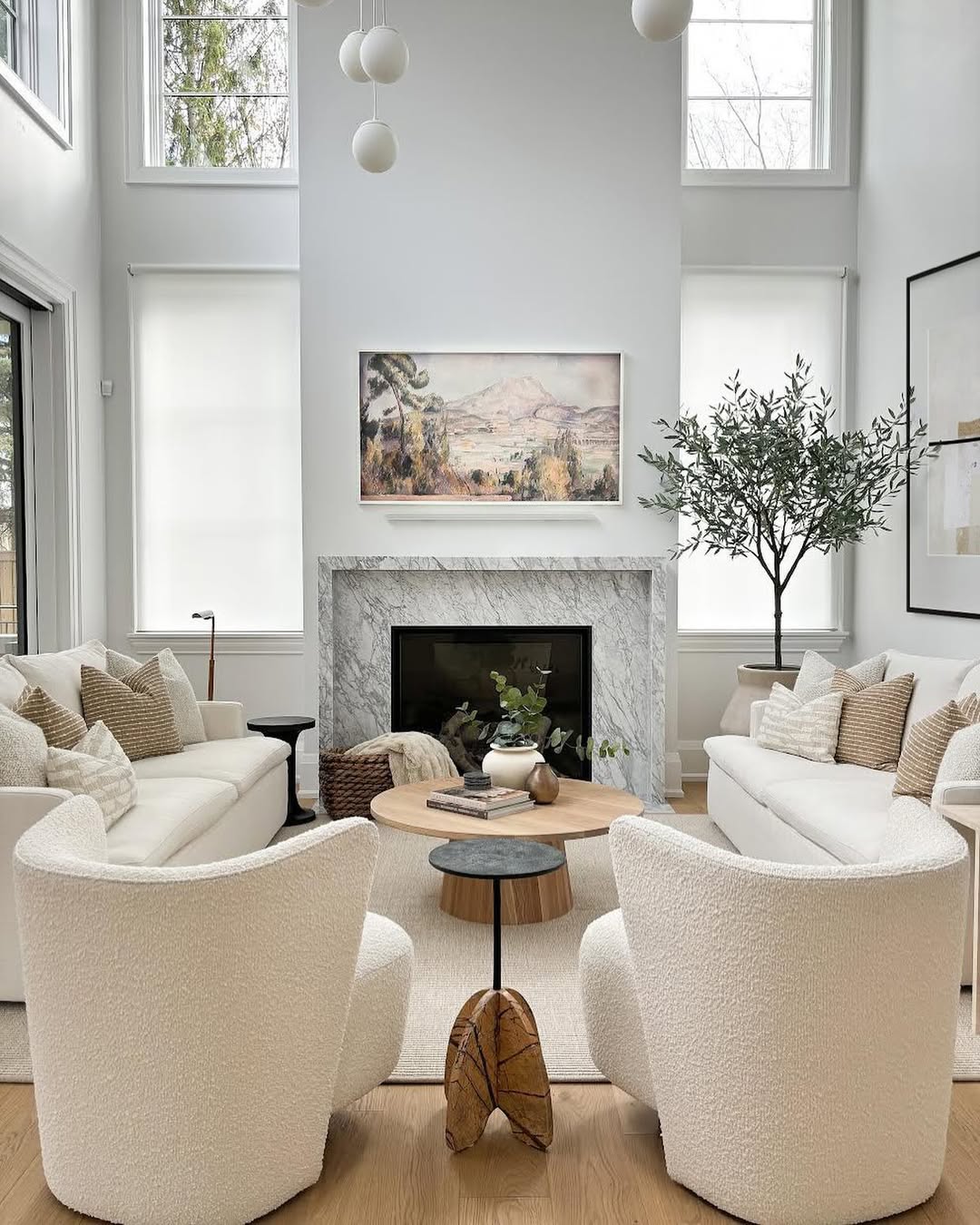 Sculptural Side Table Adds Organic Form to Seating Area