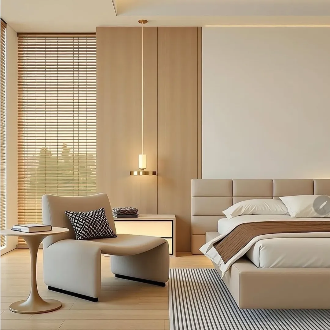 Single Pendant Light Adds a Sleek Vertical Element