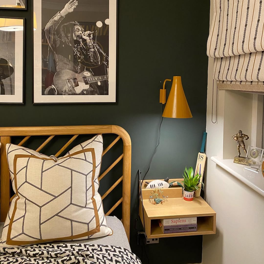 Mount a Light Wood Nightstand with an Open Cubby