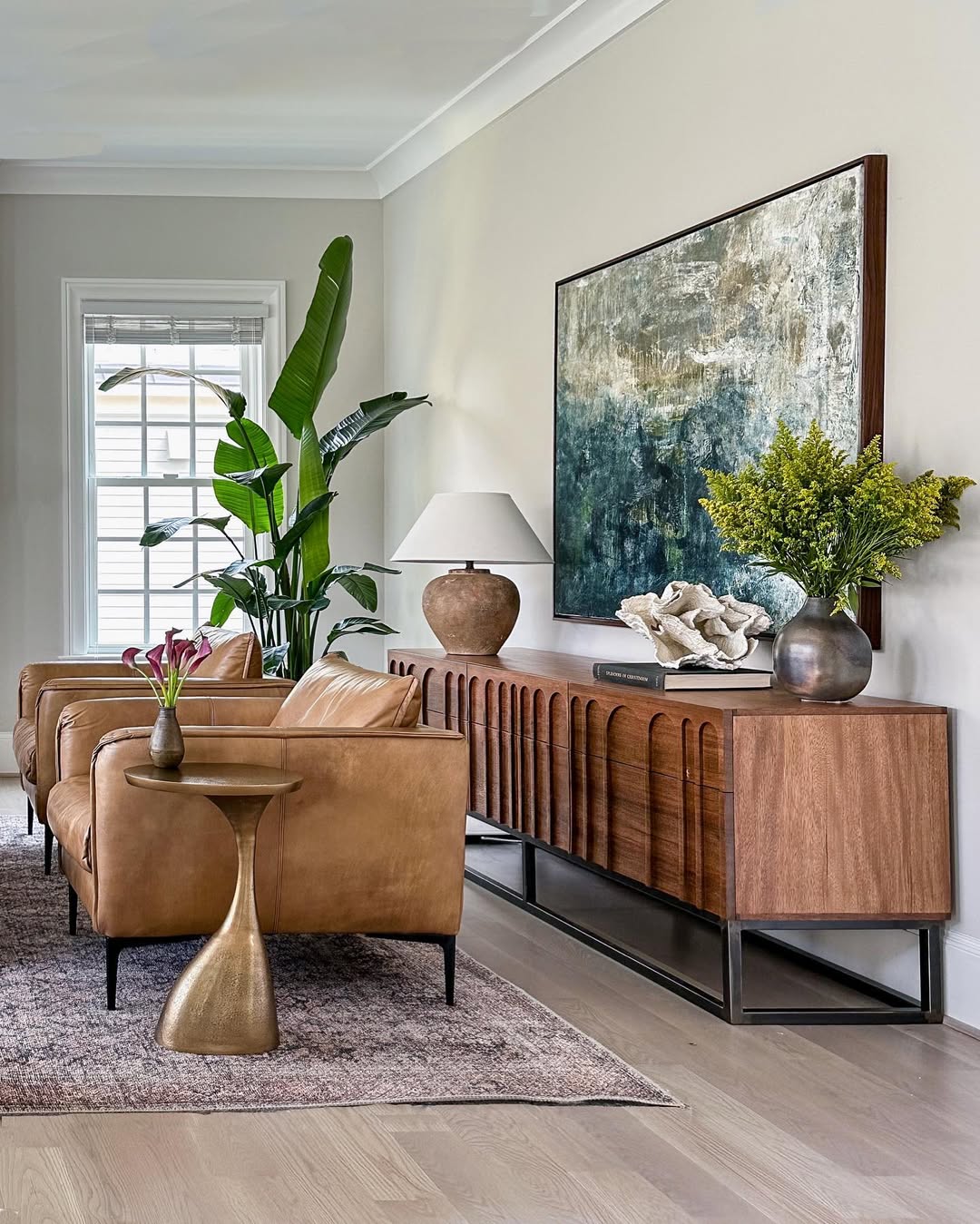Introduce Vertical Greenery with a Tall Bird of Paradise Plant