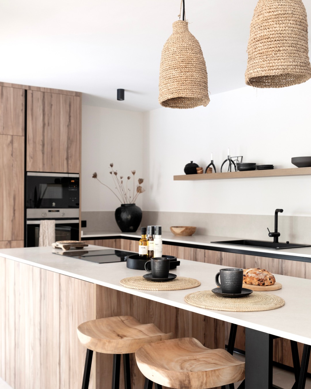 Woven Pendant Lights Add Organic Texture Overhead