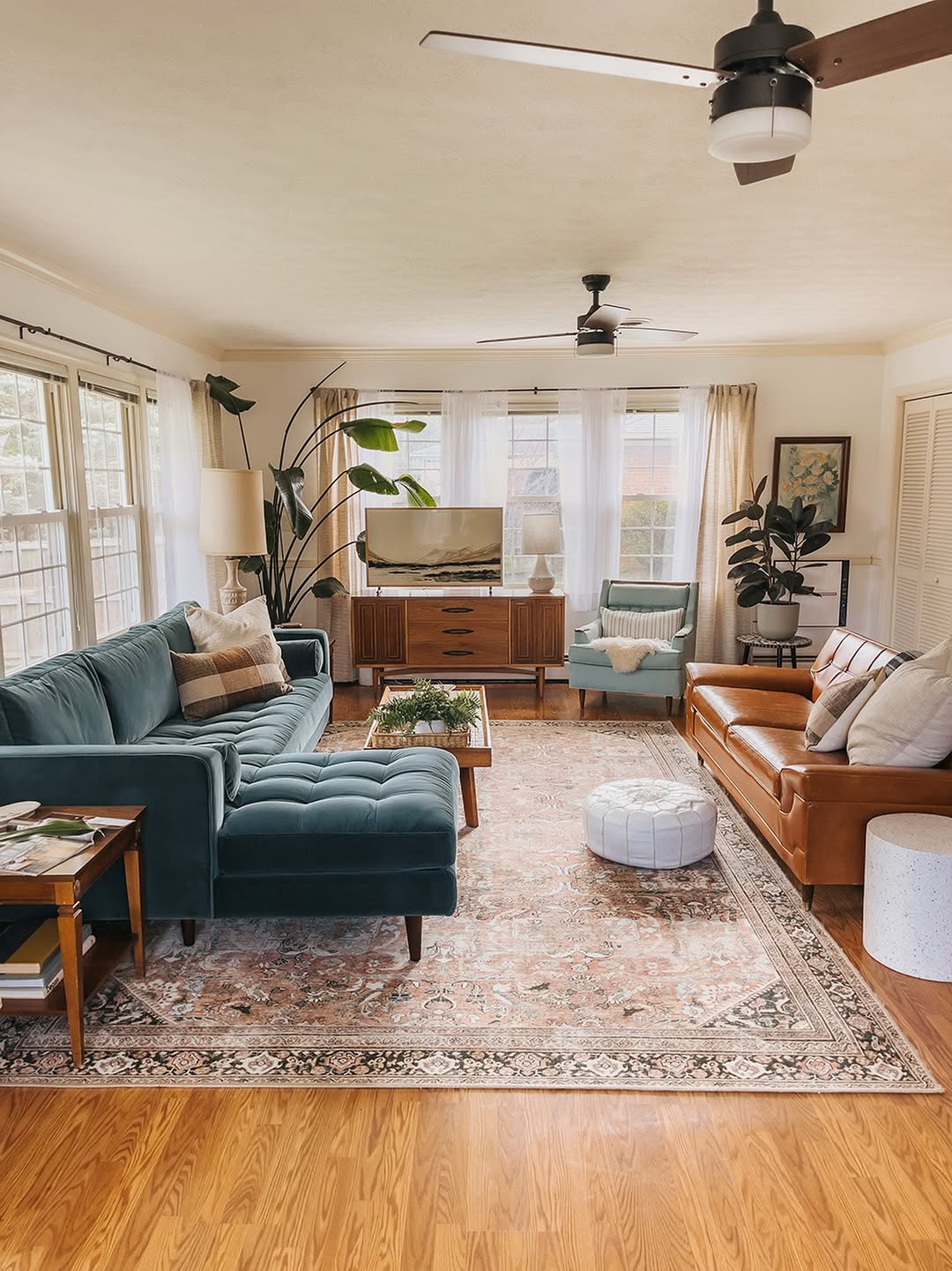 Warm Up Your Media Area With a Mid-Century Console