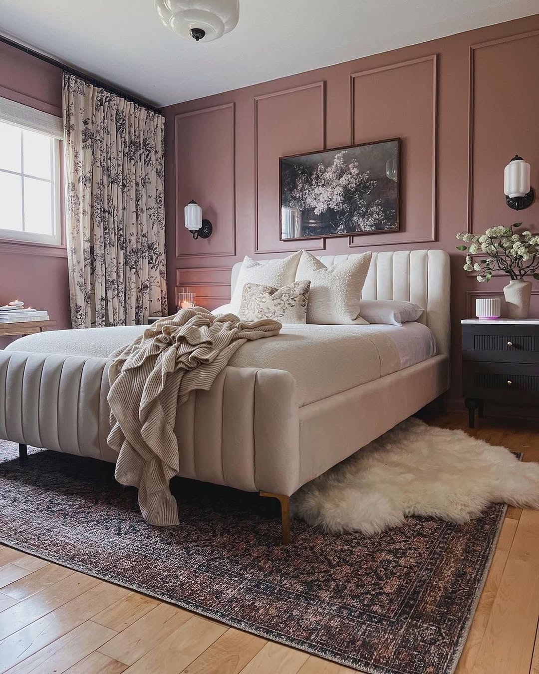 Incorporate Soft Vertical Lines with a Fluted Bed Frame
