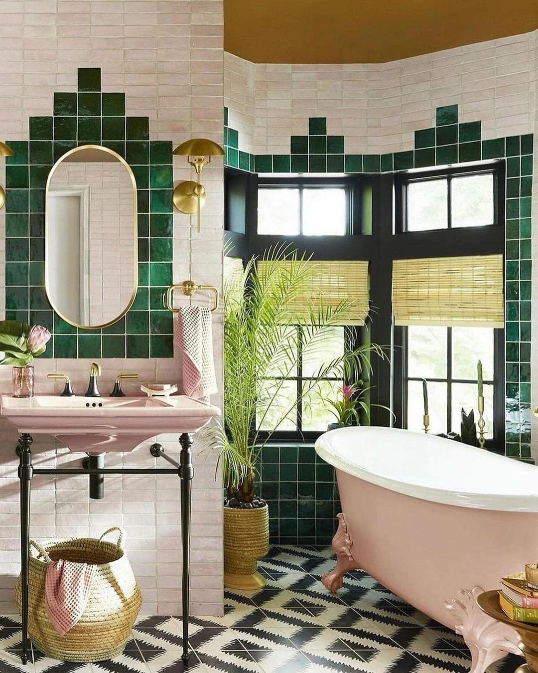 Geometric Tile Patterns That Define Zones and Add Drama