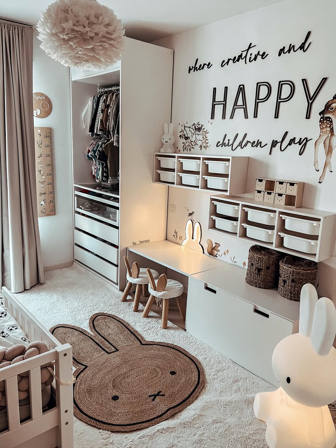 Bunny-Shaped Jute Rug Adds Whimsical Texture