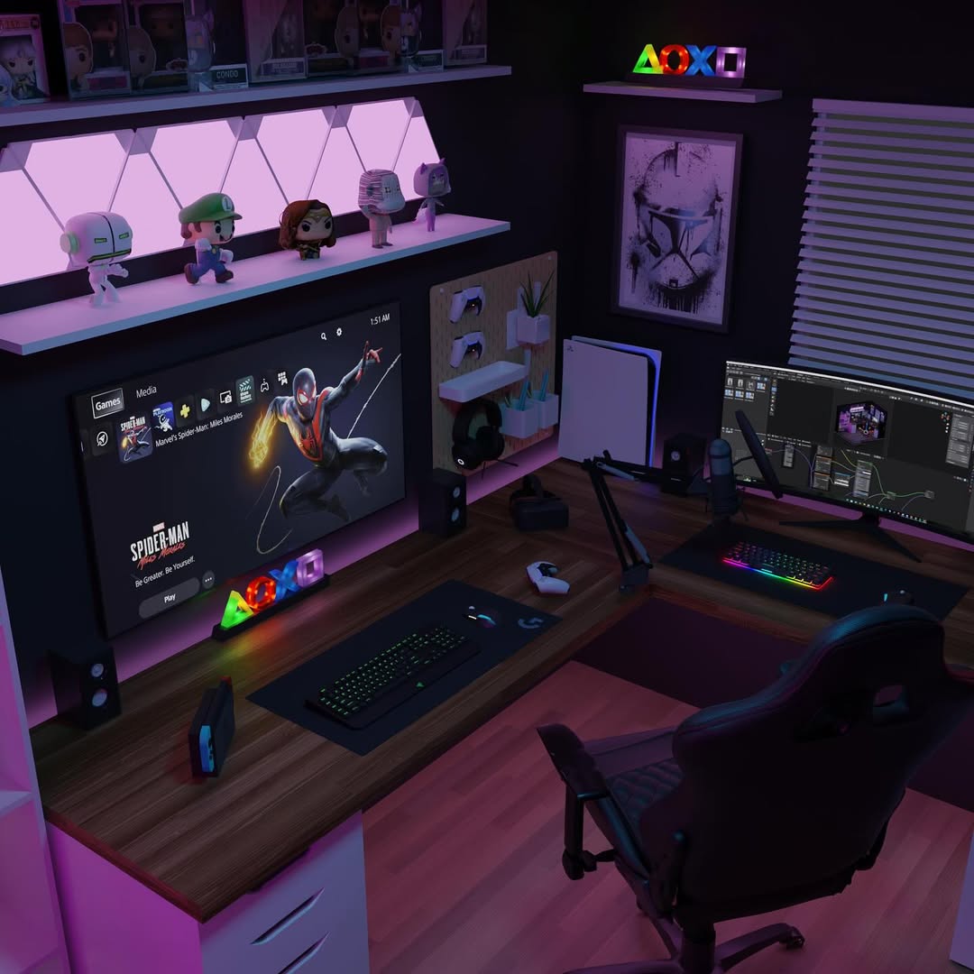 Pegboard Wall Organizer Keeps Controllers Within Reach