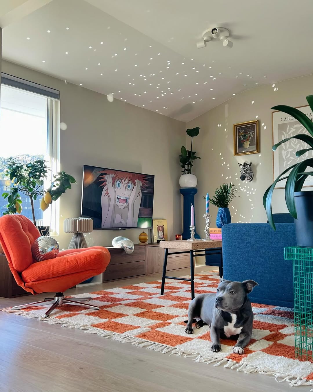 Ceiling Lights That Create a Disco Ball Effect