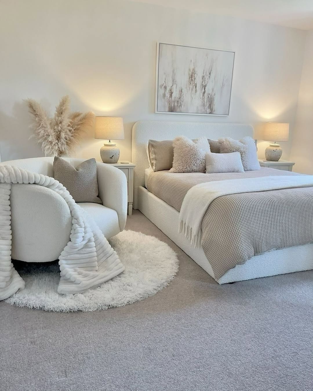 Textured Bouclé Chair Adds Cozy Comfort to the Corner