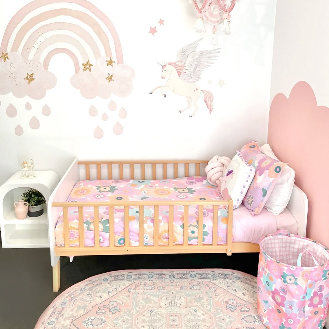 Floral Bedding and Storage Bin Bring Playful Pattern