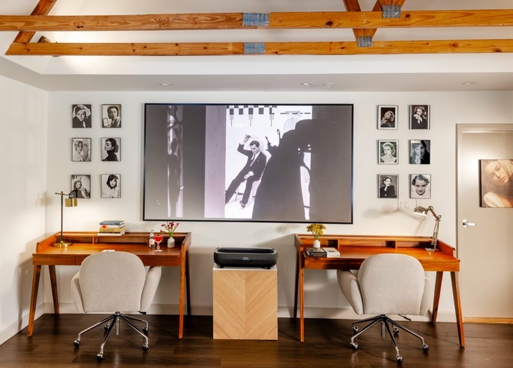 Frame Your Dual Desks with a Gallery Wall